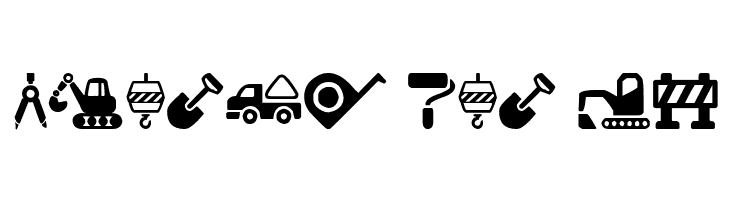 Construction Icons  Free Fonts Download