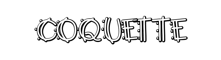 Y2K PopMuzik Outline AOE  Free Fonts Download