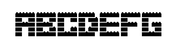 Clicky Bricks 2 Outlines Regular  Free Fonts Download