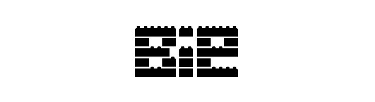 Clicky Bricks 2 Outlines Regular  Free Fonts Download