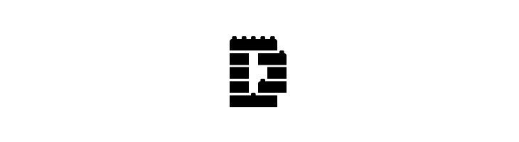 Clicky Bricks 2 Outlines Regular  Free Fonts Download
