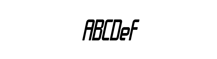 SF Chrome Fenders Condensed Oblique  Free Fonts Download