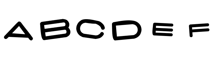 7 days fat rotated  Free Fonts Download