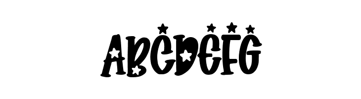 Glowing Star Cute  Free Fonts Download