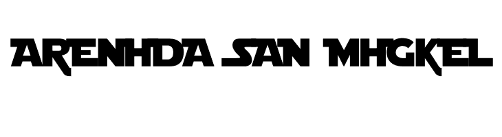 Star Jedi Logo DoubleLine2  Free Fonts Download