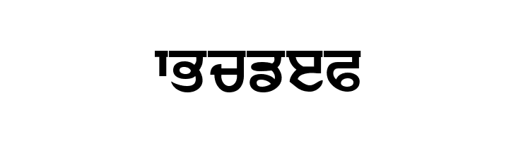 Punjabi  Bold  Free Fonts Download