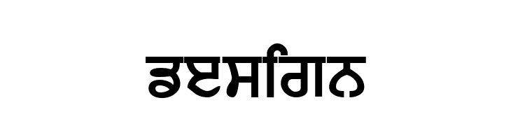 Punjabi  Bold  Free Fonts Download