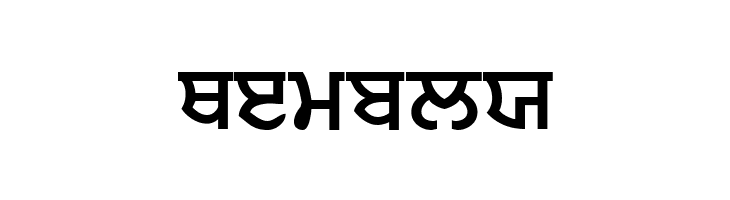 Punjabi  Bold  Free Fonts Download