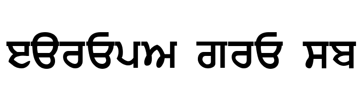 Punjabi  Bold  Free Fonts Download
