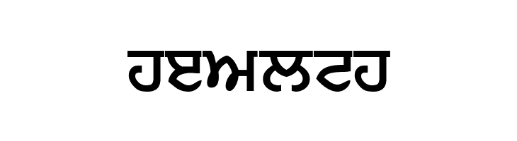 Punjabi  Bold  Free Fonts Download