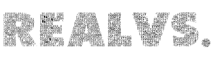 Character with Text Regular  Free Fonts Download