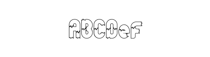 Broken Trunk Demo Outline  Free Fonts Download