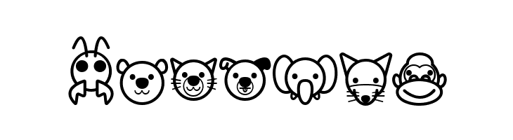 Animal Cute Icon  Free Fonts Download