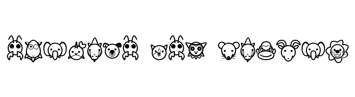 Animal Cute Icon  Free Fonts Download