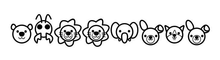 Animal Cute Icon  Free Fonts Download