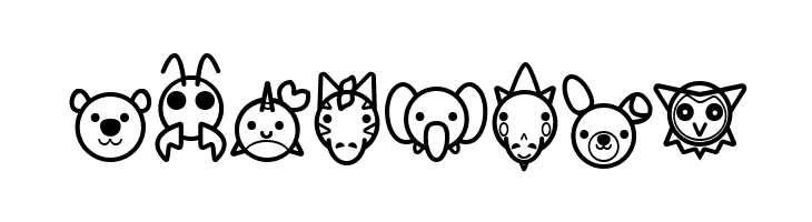 Animal Cute Icon  Free Fonts Download