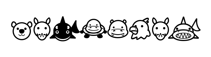 Animal Cute Icon  Free Fonts Download