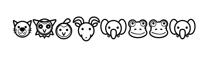 Animal Cute Icon  Free Fonts Download