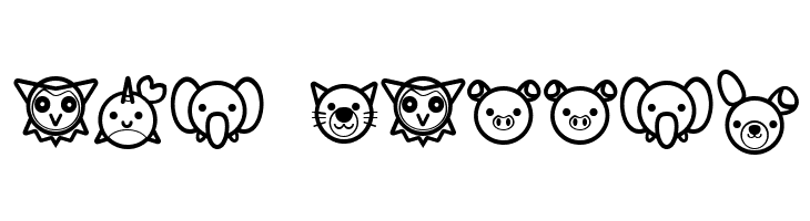 Animal Cute Icon  Free Fonts Download