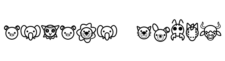 Animal Cute Icon  Free Fonts Download