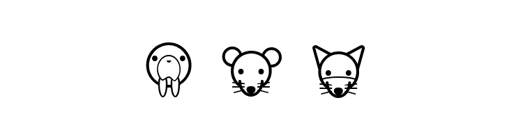 Animal Cute Icon  Free Fonts Download
