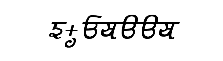 GurmukhiLys 030 Bold Italic  Free Fonts Download