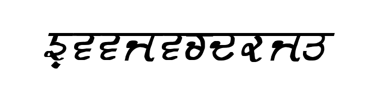 GurmukhiLys 030 Bold Italic  Free Fonts Download