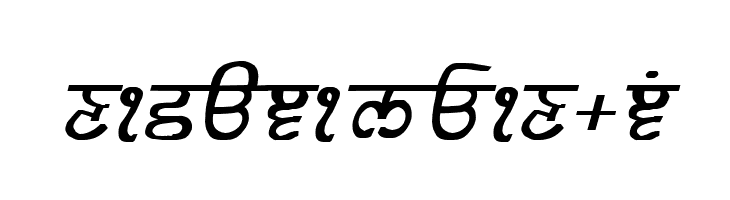 GurmukhiLys 030 Bold Italic  Free Fonts Download