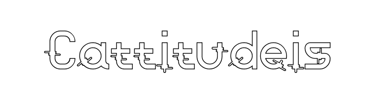 Rounded Barbed Demo Outline  Free Fonts Download