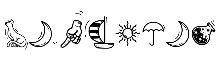 SunsetDingbats  Free Fonts Download