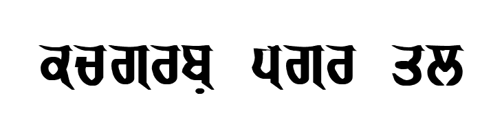 GurmukhiLys 040 Bold  Free Fonts Download