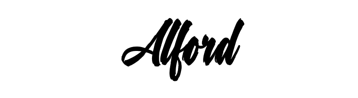 Alford Attractive Blockhead Font
