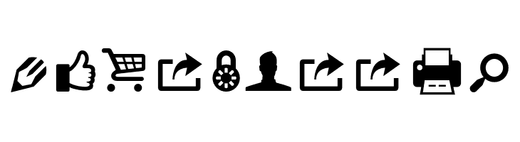 ModernPictograms  Free Fonts Download