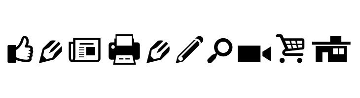 ModernPictograms  Free Fonts Download