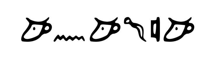 Kemetic_Alphabet_3.200_BCE  Free Fonts Download