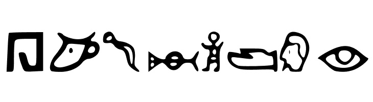 Kemetic_Alphabet_3.200_BCE  Free Fonts Download