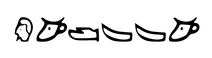 Kemetic_Alphabet_3.200_BCE  Free Fonts Download
