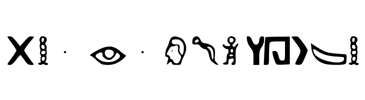 Kemetic_Alphabet_3.200_BCE  Free Fonts Download