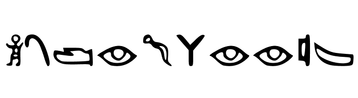 Kemetic_Alphabet_3.200_BCE  Free Fonts Download