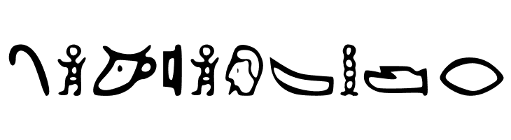 Kemetic_Alphabet_3.200_BCE  Free Fonts Download