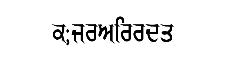 GurmukhiLys 040  Free Fonts Download