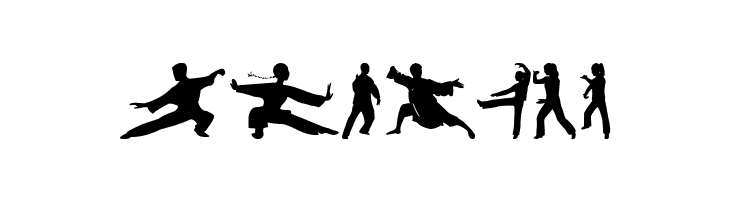 Tai-Chi Silhouette  Free Fonts Download