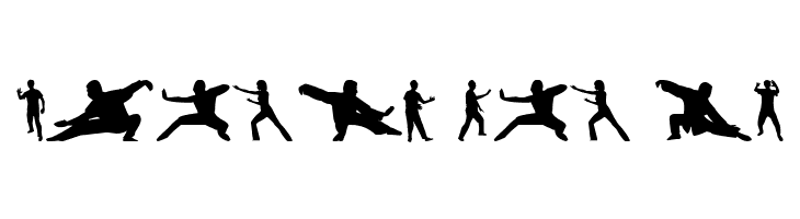 Tai-Chi Silhouette  Free Fonts Download
