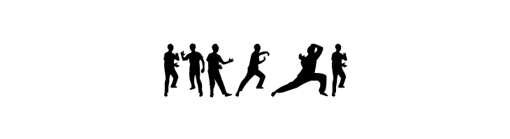 Tai-Chi Silhouette  Free Fonts Download