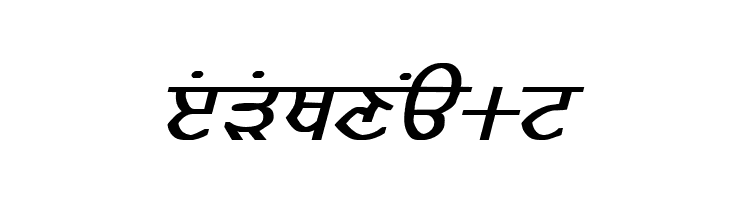 GurmukhiLys 020 Bold Italic  Free Fonts Download