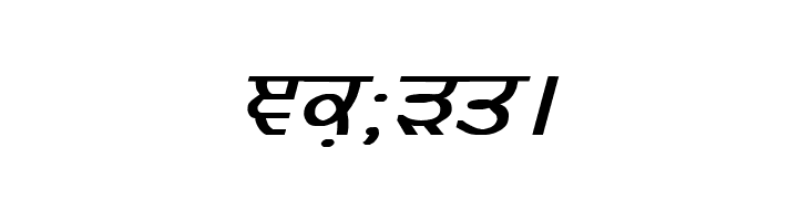 GurmukhiLys 020 Bold Italic  Free Fonts Download