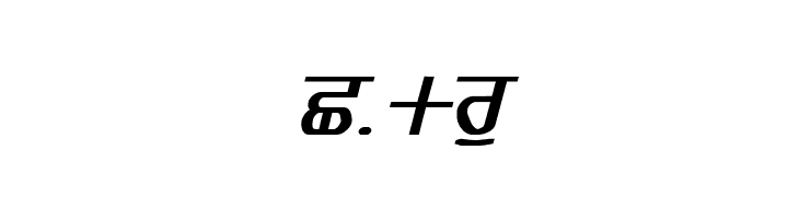 GurmukhiLys 020 Bold Italic  Free Fonts Download