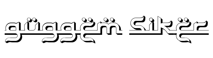 Bayram 3D Regular  Free Fonts Download