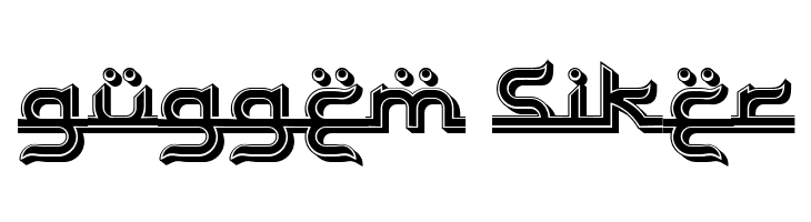 Bayram 3D Filled Regular  Free Fonts Download