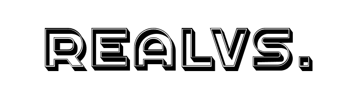 Rickrack 3D Regular  Free Fonts Download